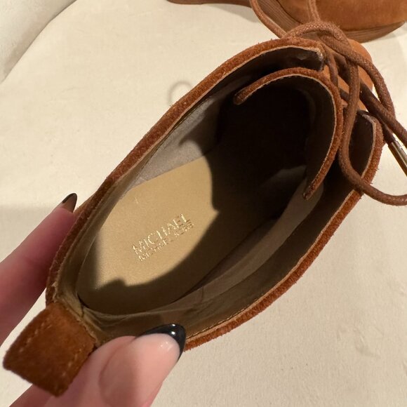 Michael Kors | Brown Suede Booties - Picture 2 of 3